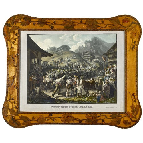 GEORG LUDWIG VOGEL : 'F�te du Jet de Pierres sur le Rigi' (Steinstosserfest) (DOBIASCHOFSKY AUKTIONEN AG)