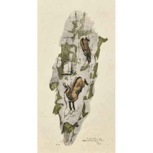 ROBERT HAINARD : 'Chamois, femelle et jeune' (DOBIASCHOFSKY AUKTIONEN AG)