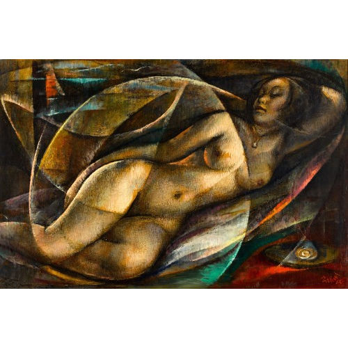 VIVALDO MARTINI : Femme nue allong�e (DOBIASCHOFSKY AUKTIONEN AG)
