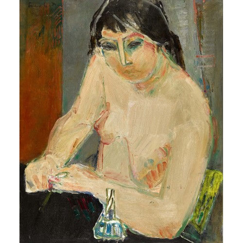 ADOLF HERBST : 'Frau am Tisch' (DOBIASCHOFSKY AUKTIONEN AG)
