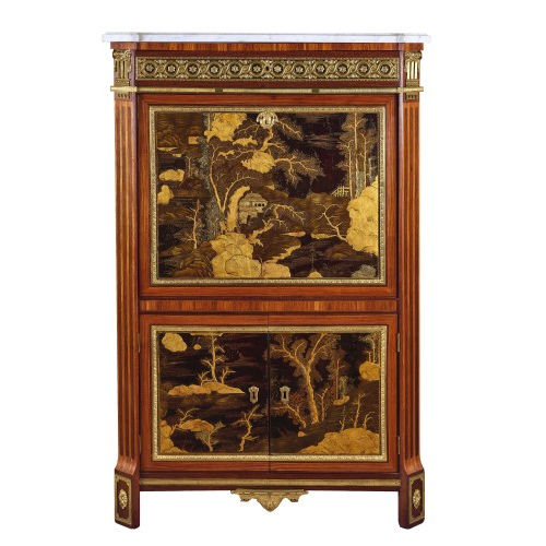 SEKRET�R '� ABATTANT' : Louis XVI, Paris, Ende 18. Jh. (Pierre Harry Mewesen) (DOBIASCHOFSKY AUKTIONEN AG)