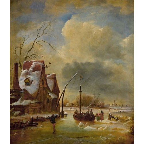 EDWARD FRANCIS DREW PRITCHARD : Winter landscape (DOBIASCHOFSKY AUKTIONEN AG)