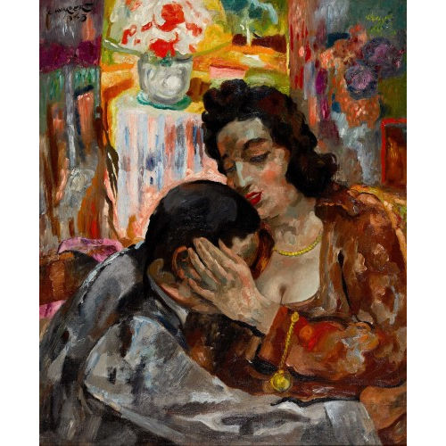 CHARLES AUGUSTE HUMBERT : 'Les amants' (DOBIASCHOFSKY AUKTIONEN AG)
