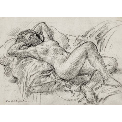 CHARLES L'EPLATTENIER : Liegende (DOBIASCHOFSKY AUKTIONEN AG)