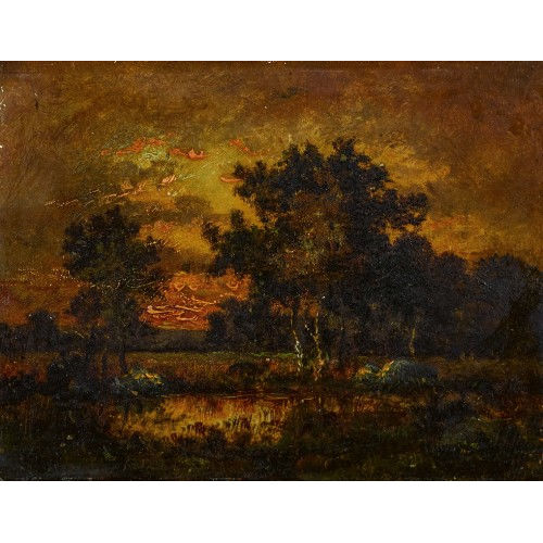 TH�ODORE ROUSSEAU : Paysage (DOBIASCHOFSKY AUKTIONEN AG)