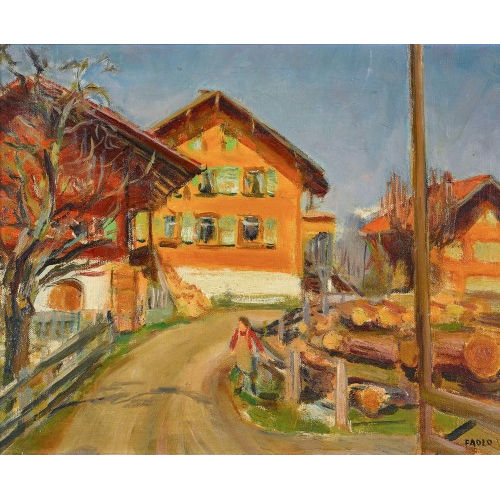 PAUL JAKOB) PAOLO (EIGTL. M�LLER : Dorfpartie (DOBIASCHOFSKY AUKTIONEN AG)
