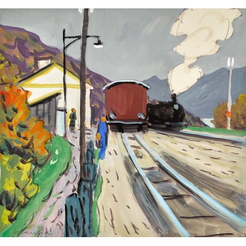 FRED STAUFFER : Am Bahnhof (DOBIASCHOFSKY AUKTIONEN AG)