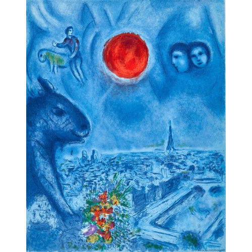 MARC CHAGALL : 'Die Sonne von Paris' (DOBIASCHOFSKY AUKTIONEN AG)