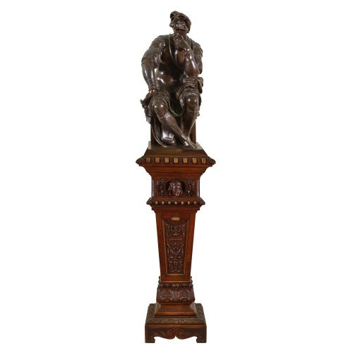 FERDINAND BARBEDIENNE : Portr�t-Figur von Lorenzo di Medici (DOBIASCHOFSKY AUKTIONEN AG)