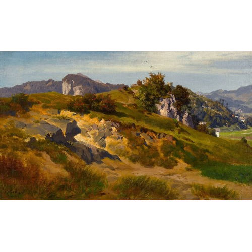 JOHANN GOTTFRIED STEFFAN : 'Oberaudorf (Inntal)' (DOBIASCHOFSKY AUKTIONEN AG)