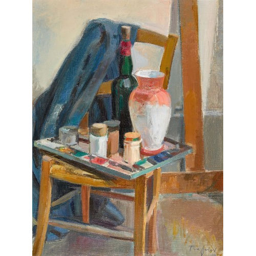 FRIEDRICH TRAFFELET : 'Atelierstube' (DOBIASCHOFSKY AUKTIONEN AG)