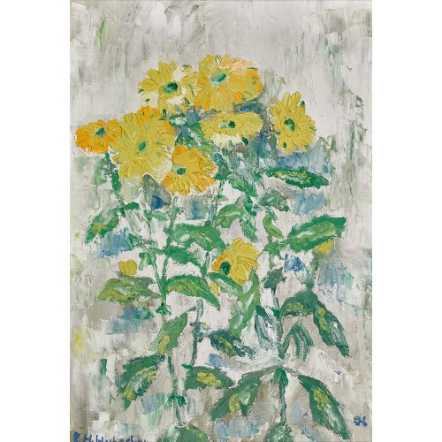 E.H. HUBACHER : Gelbe Blumen (DOBIASCHOFSKY AUKTIONEN AG)