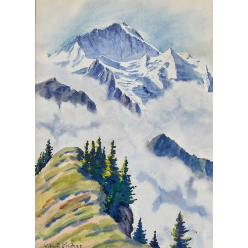 ULRICH WILHELM Z�RICHER : Die Jungfrau (DOBIASCHOFSKY AUKTIONEN AG)