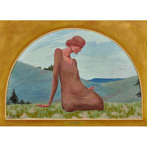 ALBERT SCHMIDT : Femme dans un pr� (DOBIASCHOFSKY AUKTIONEN AG)
