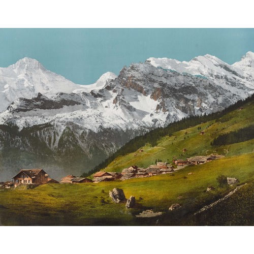 ANONYM : 'Village de M�rren et les Alpes' (DOBIASCHOFSKY AUKTIONEN AG)