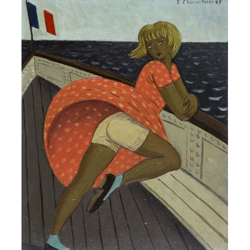 �MILE FRAN�OIS CHAMBON : 'Le coup de vent (sur le lac)' (DOBIASCHOFSKY AUKTIONEN AG)