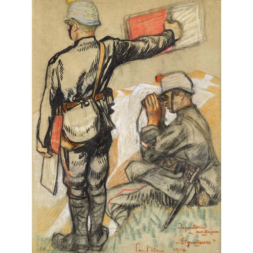 EDMOND BILLE : 'Infanterie de montagne' (DOBIASCHOFSKY AUKTIONEN AG)