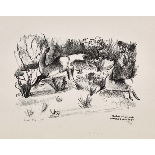 ROBERT HAINARD : Chevreuils (DOBIASCHOFSKY AUKTIONEN AG)