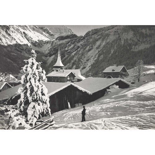 JACQUES NAEGELI : 'Winter in Gsteig' (DOBIASCHOFSKY AUKTIONEN AG)