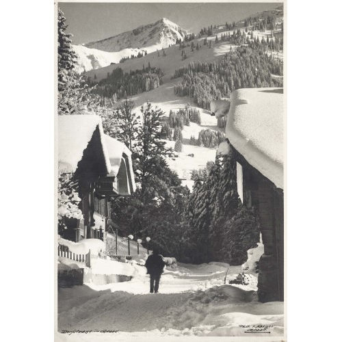 JACQUES NAEGELI : 'Dorfstrasse in Gstaad' (DOBIASCHOFSKY AUKTIONEN AG)