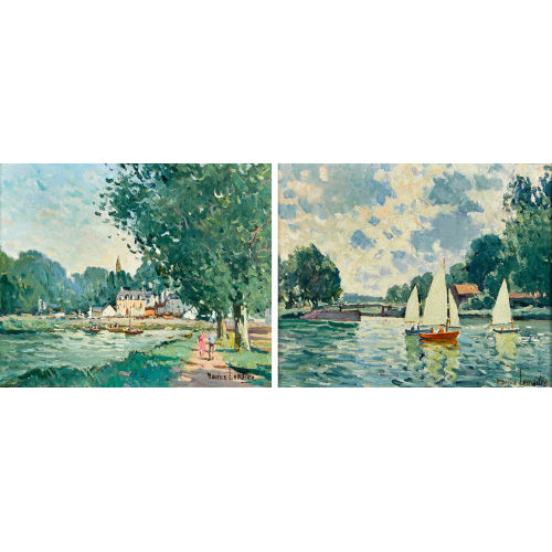 MAURICE LEMA�TRE : Paysages. Gegenst�cke (DOBIASCHOFSKY AUKTIONEN AG)