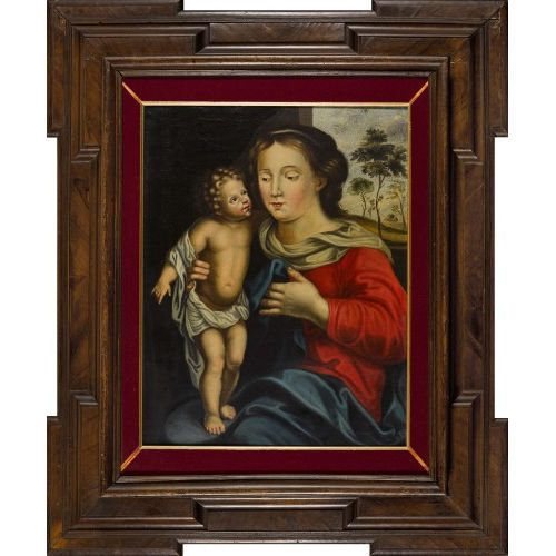 17. JH. ITALIEN : Madonna mit Kind (DOBIASCHOFSKY AUKTIONEN AG)