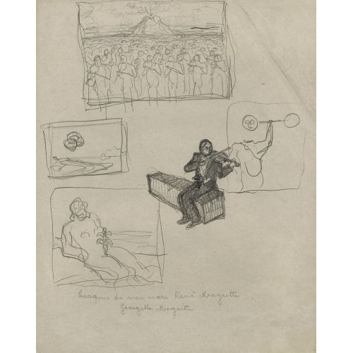 REN� MAGRITTE : Croquis (DOBIASCHOFSKY AUKTIONEN AG)