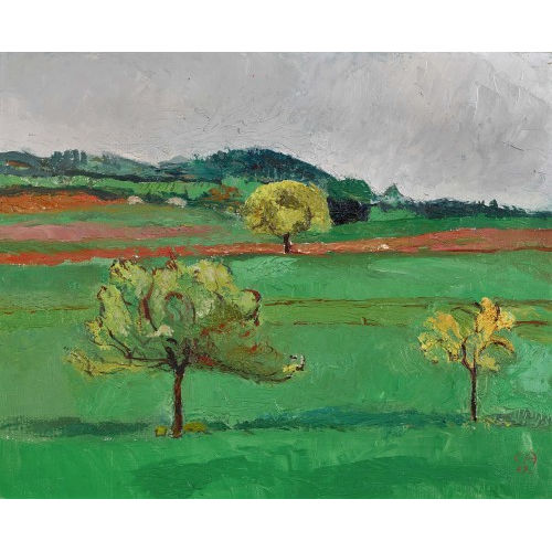 CUNO AMIET : Landschaft mit B�umen (DOBIASCHOFSKY AUKTIONEN AG)
