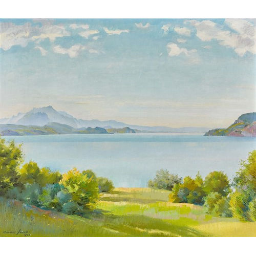 MARCUS JACOBI : Am Thunersee (DOBIASCHOFSKY AUKTIONEN AG)