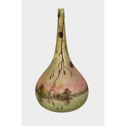 DAUM FR�RES : Enghalsvase, Nancy, um 1910-1915 (DOBIASCHOFSKY AUKTIONEN AG)