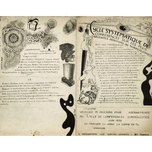 PROGRAMMHEFT : 'Cycle Systematique...Positions du Surrealisme 1935' (DOBIASCHOFSKY AUKTIONEN AG)