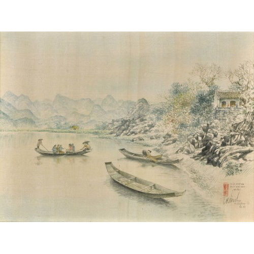 TRAN DUY : Flusspartie in Vietnam (DOBIASCHOFSKY AUKTIONEN AG)