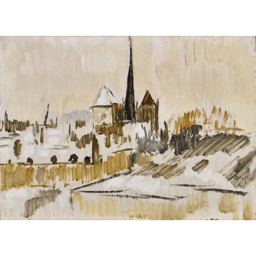 HANS BERGER : Landschaftpartie mit Kirche (DOBIASCHOFSKY AUKTIONEN AG)
