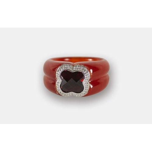 JADE-GRANAT-RING : (DOBIASCHOFSKY AUKTIONEN AG)