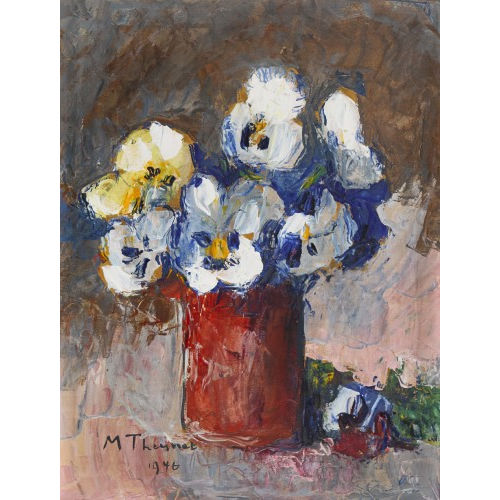 MAX ROBERT THEYNET : Stiefm�tterchen in Vase (DOBIASCHOFSKY AUKTIONEN AG)