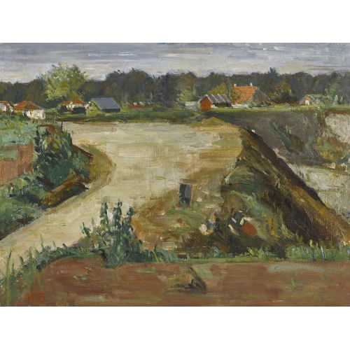 20. JH. SCHWEIZ : Landschaft mit H�usern (DOBIASCHOFSKY AUKTIONEN AG)