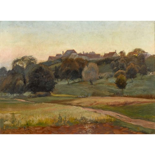 LOUIS PATRU : Landschaft im Abendrot (DOBIASCHOFSKY AUKTIONEN AG)