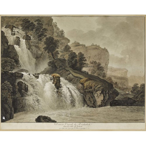 HEINRICH RIETER : 'Derni�re cascade du Reichenbach dans la vall�e d'Oberhasli' (DOBIASCHOFSKY AUKTIONEN AG)