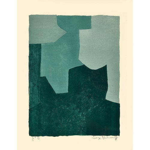 SERGE POLIAKOFF : 'Komposition in Gr�n' (DOBIASCHOFSKY AUKTIONEN AG)