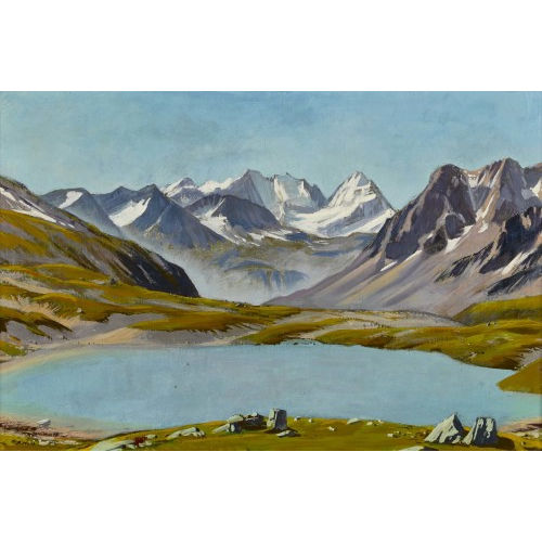 PAUL WYSS : Blick auf den Piz Bernina (DOBIASCHOFSKY AUKTIONEN AG)