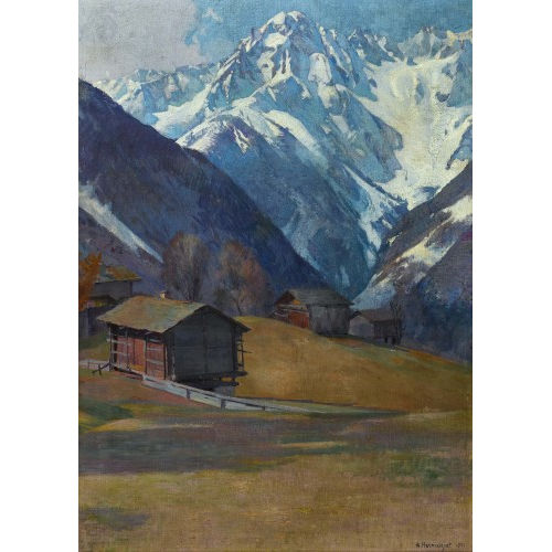 JACQUES �LIE ABRAHAM HERMANJAT : 'La Vall�e' (DOBIASCHOFSKY AUKTIONEN AG)