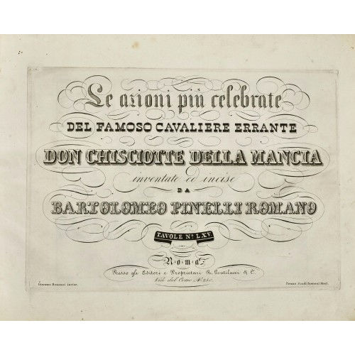 BARTOLOMEO PINELLI : 'Don Chisciotte della Mancia' (DOBIASCHOFSKY AUKTIONEN AG)