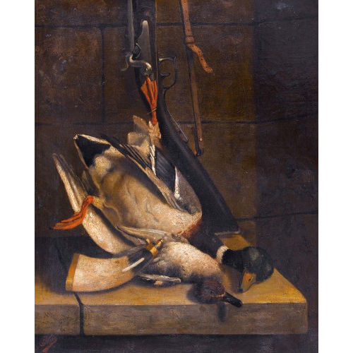 E. CLAESZ : Jagdstillleben mit Enten (DOBIASCHOFSKY AUKTIONEN AG)