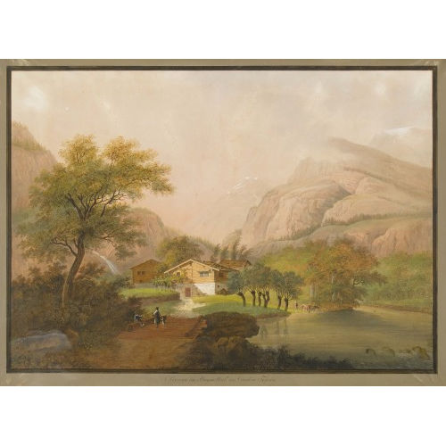 JOHANN HEINRICH I BLEULER : 'Olivona im Bagnothal im Canton Tessin' (DOBIASCHOFSKY AUKTIONEN AG)