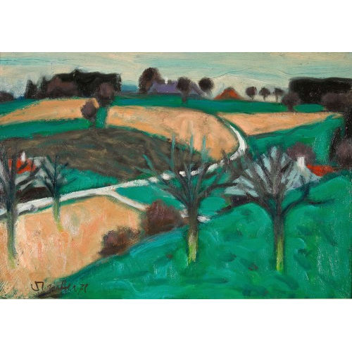 FRED STAUFFER : Weite Feldlandschaft (DOBIASCHOFSKY AUKTIONEN AG)