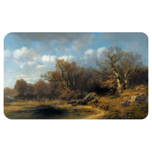 KARL MILLNER : Flusslandschaft mit Rehen (DOBIASCHOFSKY AUKTIONEN AG)