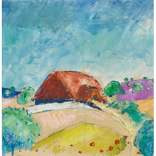 LOUIS D�RR : Landschaft mit Bauernhaus (DOBIASCHOFSKY AUKTIONEN AG)