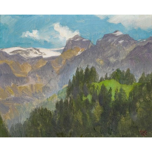 ERNST KREIDOLF : Gebirgslandschaft (DOBIASCHOFSKY AUKTIONEN AG)