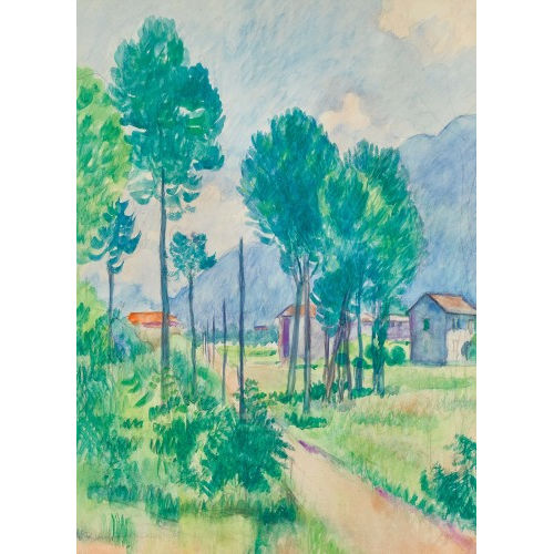 EMIL CARDINAUX : 'Strasse in Tessin' (DOBIASCHOFSKY AUKTIONEN AG)
