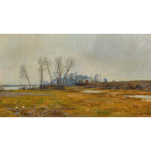 PIERRE EMMANUEL EUG�NE DAMOYE : Herbstliche Landschaft (DOBIASCHOFSKY AUKTIONEN AG)